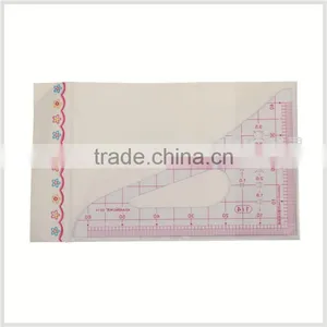 Kearing Transparent Plastic Rulers 1:4 Sandwich Printing Line Scale Rulers for Architect Designer #8514 thumbnail-2