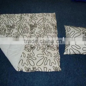 Silk Flocking Quilt Throw thumbnail-1