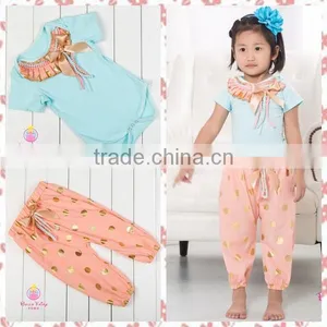 High Quality Baby Outfit Boutique Kids Spring Two Pieces Clothing Set Wholesale Children Clothes thumbnail-1