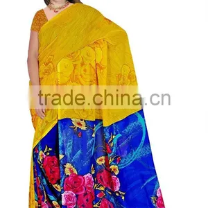 Printed Daily Wear Saree/indian Saree/silk Saree thumbnail-2