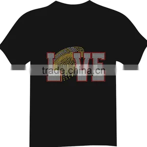 Hot Fix Popolar Custom Love Sports Rhinestone Transfer Design thumbnail-1