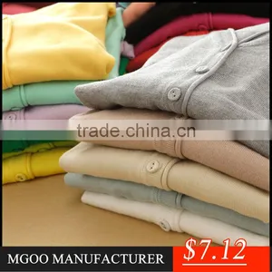 MGOO 2016 New Arrival Wine Red Cashmere Cardigan Plain Cotton Women Sweaters Buttons Up Brand thumbnail-5