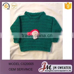 New Design Child's Crochet Santa Sweater thumbnail-1