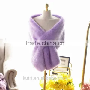 Autumn and Winter Women's Ultra Long Fox Faux Fur Collar Muffler Scarf Fur Scarf Raccoon Fur Cap Super Big Cape Shawl thumbnail-1