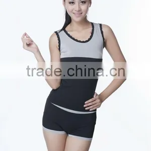 Yarn-dyed Seamless Women Camisole & Panty Set thumbnail-1