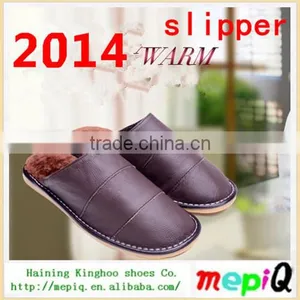 2014 New Design Fashionable Leather Indoor Slipper thumbnail-1