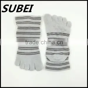 Five Fingers and Toes Cotton Non-slip Yoga Socks thumbnail-2