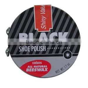 Second Time Update Black Natural Waxed Shoe Polish Cream in Tin Box thumbnail-1
