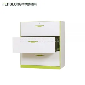 New Office Furniture 3 Drawer Steel Wide Lareral Filing Storage Cabinet thumbnail-4