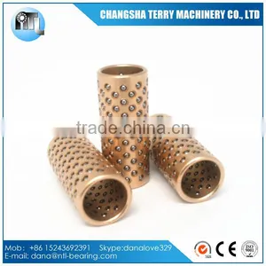 Small Linear Brass Ball Cage Bushing thumbnail-1
