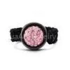 Shamballa Pink Crystal Beads Jewelry for Men and Women, Glamorous Wedding Rings thumbnail-1