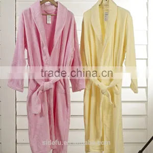 Customized Velour Shawl Collar Luxury Star Hotel Bathrobe Wholesale thumbnail-2