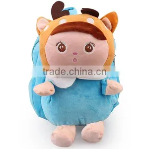 Korea Style Cartoon Animal Plush Toy Kindergarten Children Backpacks thumbnail-2