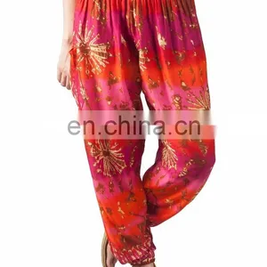 Tie Dye Women's Harem Pants Boho Baggy Genie Yoga Aladdin Trousers Pants thumbnail-5