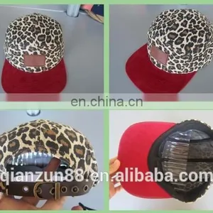 Custom Leather Patch Label 5 Panel/ 5-panel Camper Hat thumbnail-3