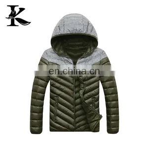 Hot Sale Reflective Breathable Winter Down Jacket Padded Coats With Hood thumbnail-5