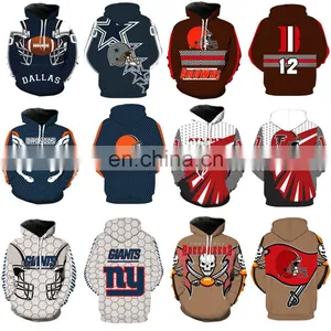100% Pre-Shrunk Cotton Hoodies USA National Football Teams Hooded Sweatshirts Sweater thumbnail-1