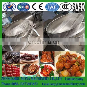 Tilting Stainless Steel Steam Frying Pan/Steam Tilting Braising Pan With Mixing thumbnail-2