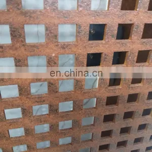 Apartment Corten Steel Balcony Decorative Privacy Screen thumbnail-7