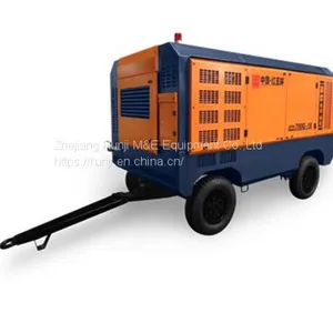 Portable Screw Air-compressor Single-stage High Pressure of XHG700M-18C 18.5m3/min 18bar With Cummins Diesel Engine Compressor thumbnail-2