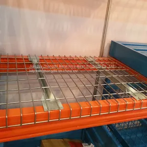 Box Beam Industrial Galvanized Welded Grid Pallet Racking Wire Mesh Steel Decking thumbnail-5