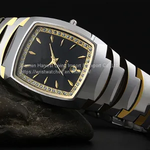 Wholesale Women's&Men's Fashion Quartz Tungsten Steel Lovers Wrist Watches thumbnail-2