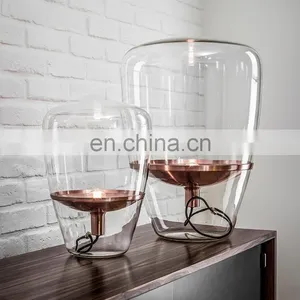 Modern Nordic Decoration Lighting Vintage Hotel Glass Bed Side LED Table Lamp thumbnail-7