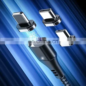 2020 Amazon Popular Micro USB Cable Mobile Phone Type-C IOS and 5V 3A Fast Charging USB Nylon Data Cable Transferring Charger thumbnail-2