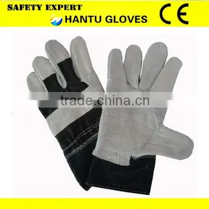 Top Quality Full Palm EN388 Leather Work Glove Safety Glove thumbnail-1