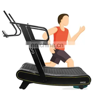 Curved Treadmill & Air Runner Wholesale Treadmill for Gym Use Support Sample Commercial Unpowered Hot Sale Running Machine thumbnail-1