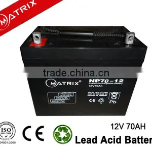Sealed AGM 12v 70ah Storage Battery thumbnail-1