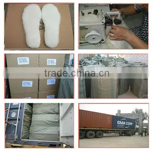Electric Shoe Insole Wholesale Australian Sheepskin Wool Boot Insoles Shoe Bottom Foot Warmer Insole Real Sheepskin thumbnail-5