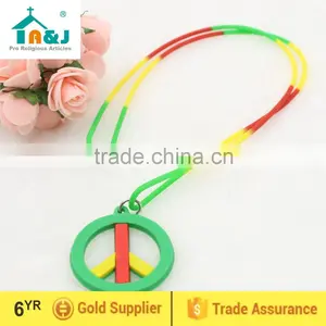 Peace Sign Sillicon Necklace thumbnail-1