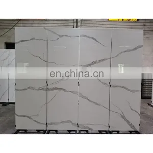 Sintered Stone Dining Table White Marble Slabs 800x2600mm thumbnail-1