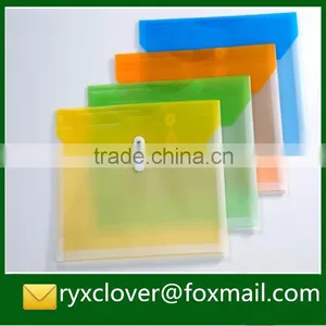 High Quality OEM PP Plastic Button Closure Document Bag thumbnail-6