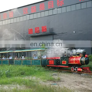 China Manufacturer Luxury Outdoor Railway Amusement Park Steam Train for Sale thumbnail-1
