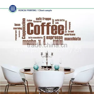 Coffee Shop Wall Words Sticker Removable Vinyl Wall Decal Quote Wall Sticker thumbnail-1