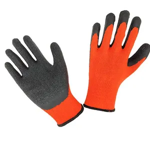 7 Gauge Acrylic Loop Napping Shell Latex Crinkle Palm Coated Winter Work Gloves thumbnail-2