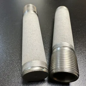 Sintered Porous Candle Filter With M30 Interface Porous Titanium Filter Powder Metallurgy Filtration PEM Electrolysers thumbnail-3