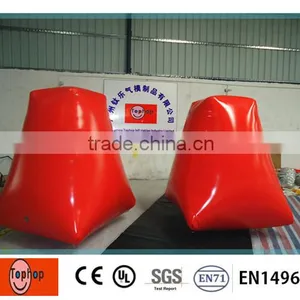 Durable Red 0.9mm PVC Inflatable Paintball Bunkers for Outdoor Sports Games thumbnail-1