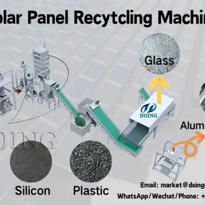 Photovoltaic Solar Panels Frame Glass Recycling Production Machine thumbnail-1