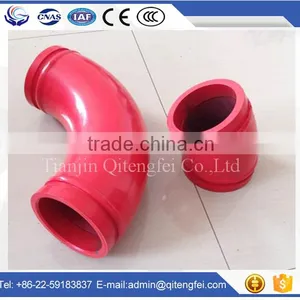 Schwing Steel Pipe Bend, Concrete Pumps Part, DN125*R1000*45D thumbnail-1