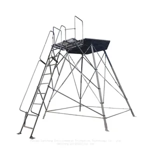 Outdoor Hunting Lounge Hunting Platform HDPE Full Plastic Steel Structure Fishing House thumbnail-5