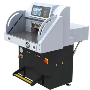 Shanghai Xiangbao XB-AT652-09EP Dual Hydraulic Heavy Duty Paper Cutting Machine (with Blowing Steel Balls Platform) thumbnail-1