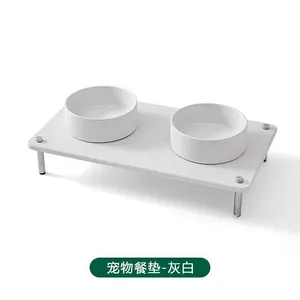 Elevated Pet Food Feeding Mat Water Absorbing Diatomite Stone Drying Rack thumbnail-5