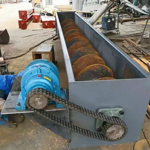 Inclined Feed Hoist for Granular Salt, 219 Carbon Steel Screw Hoist, Screw Feeder for Forage and Nuts thumbnail-5