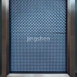 Stainless Steel Woven Wire Mesh Decorative Metal Mesh Sheet Grilles for Commercial Interior Partition Screens & Wall Cladding thumbnail-3