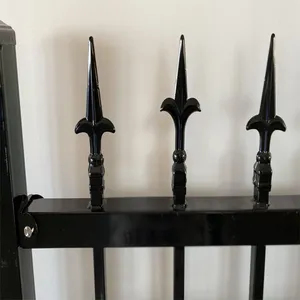 Galvanized Wrought Iron Garden Fence Panels for Outdoor Yard Security thumbnail-5