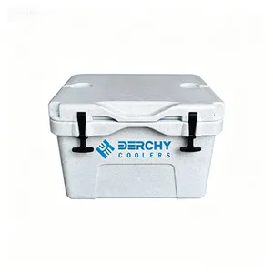 25L/26qt Rotomolded Insulated Ice Chest Durable Cooler Box for Camping and Fishing thumbnail-4