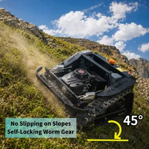 Farm Grass Cutting and Vegetation Clearing VTLM600 Gasoline Remote Brush Mower Crawler Lawn Mower Remote Control Cutter thumbnail-2